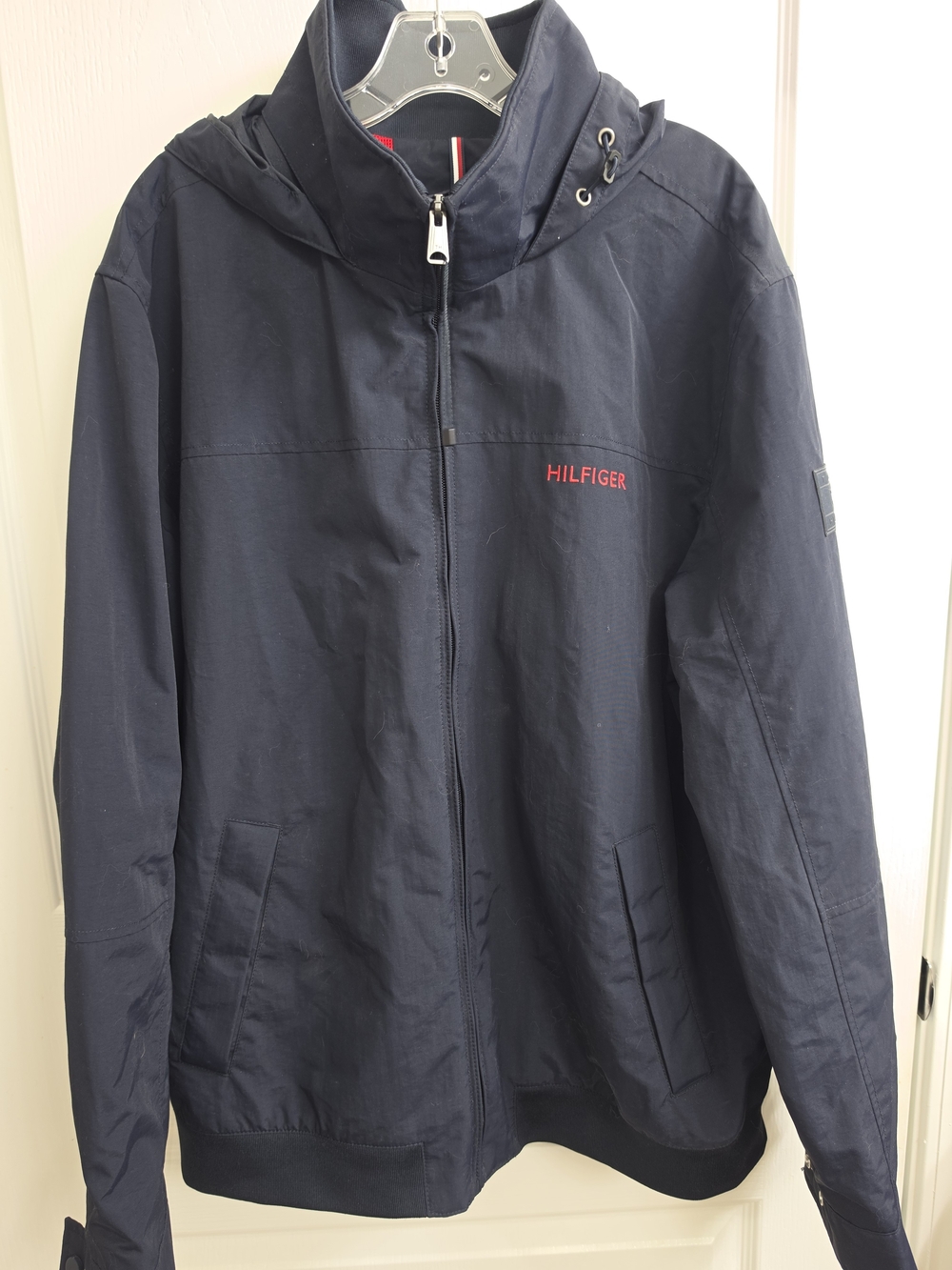 Tommy Hilfiger Dark Navy Hooded Performance Jacket